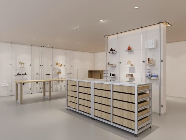 2 Shoes & Clothing Display Rack