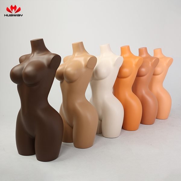 2 Plus Size Female Half Body Mannequin