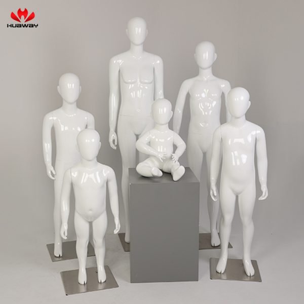 45 Kid Mannequin With Metal Stand With Egg Head Boys