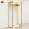 Custom Gold Stainless Steel Clothing Rack