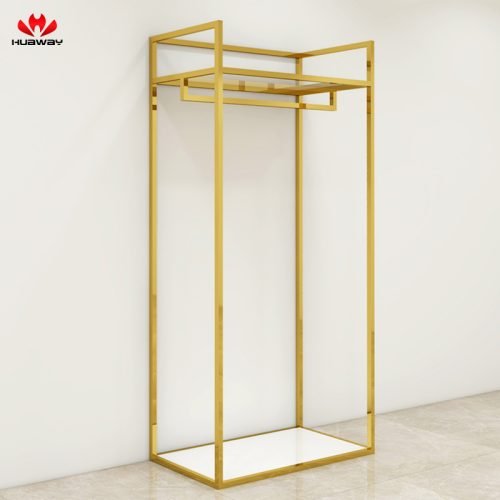 54 Custom Gold Stainless Steel Clothing Rack