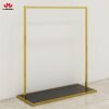 55 Custom Gold Stainless Steel Clothing Display Rack
