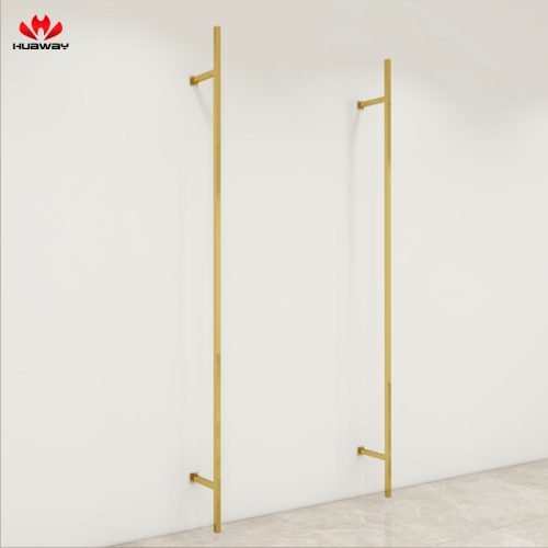 Gold Stainless Steel Pipe Clothing Rack