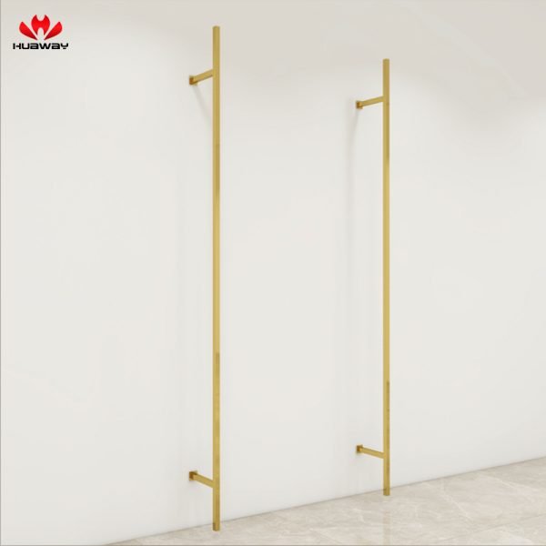 Gold Stainless Steel Pipe Clothing Rack