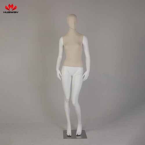 83 Factory Price Matte White Fabric Female Mannequin