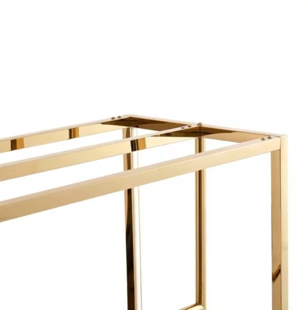 Custom Gold Clothing Display Rack