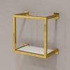 Gold Stainless Steel Wall-Mounted Display Rack