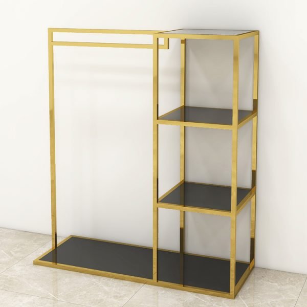Luxury Gold Clothing Display Rack