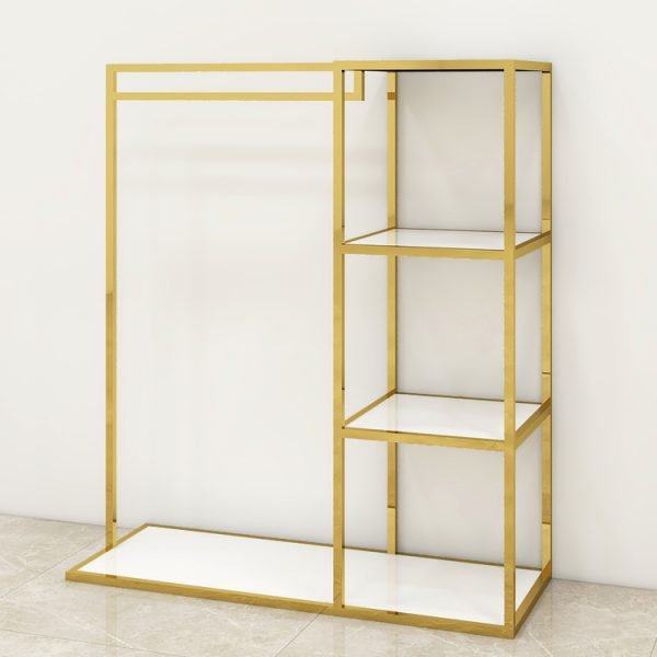 Luxury Gold Clothing Display Rack
