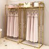 Custom Gold Stainless Steel Clothing Rack