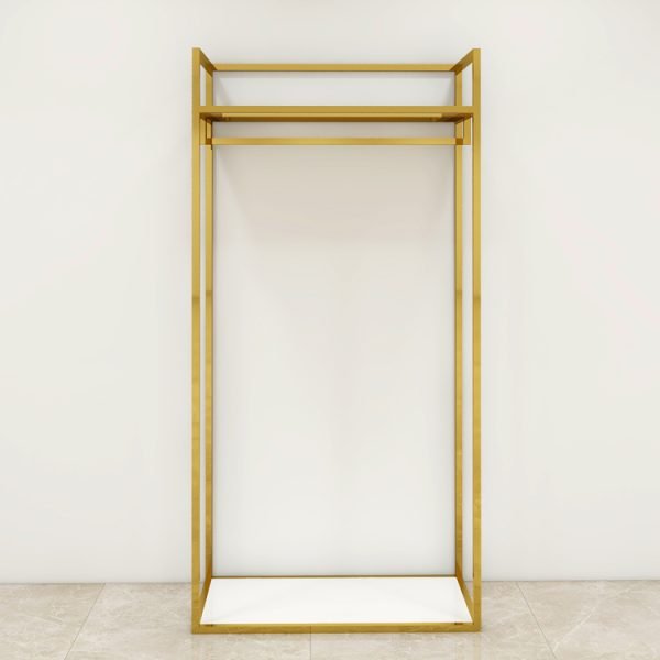 Custom Gold Stainless Steel Clothing Rack