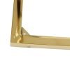 Custom Gold Stainless Steel Clothing Display Rack