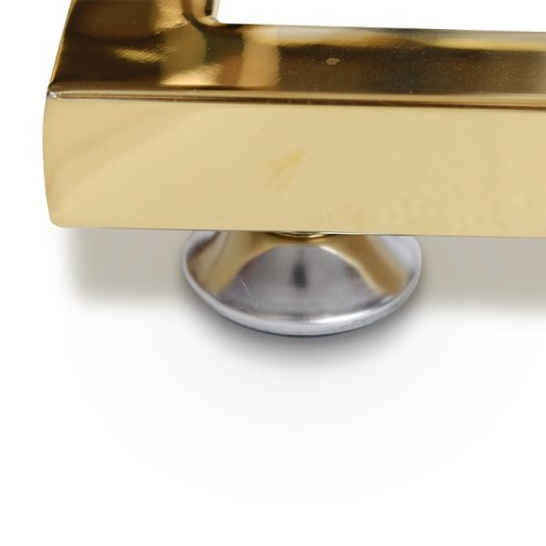 Custom Gold Stainless Steel Clothing Display Rack