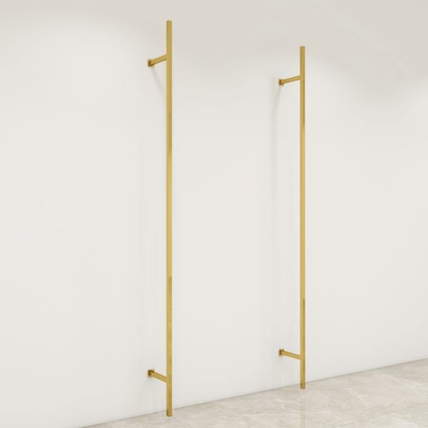 Gold Stainless Steel Pipe Clothing Rack