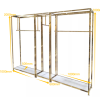 Custom Metal Clothing Display Rack