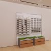 Wooden Sunglasses Stand & Wall-Mounted Display Rack