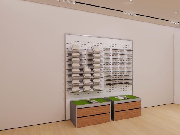 Wooden Sunglasses Stand & Wall-Mounted Display Rack