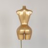 主图3 Fiberglass Curvy Female Torso Golden Mannequin