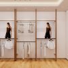 Store Design Display Rack – Garment Hanging Rack & Handbag Display Stand