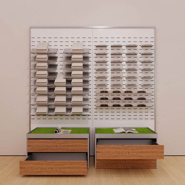 Wooden Sunglasses Stand & Wall-Mounted Display Rack