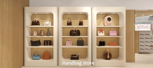 Customization Clothes & Handbag Display cabinet