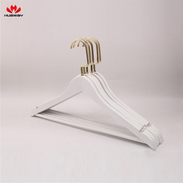 Luxury White Wooden Suit Hangers