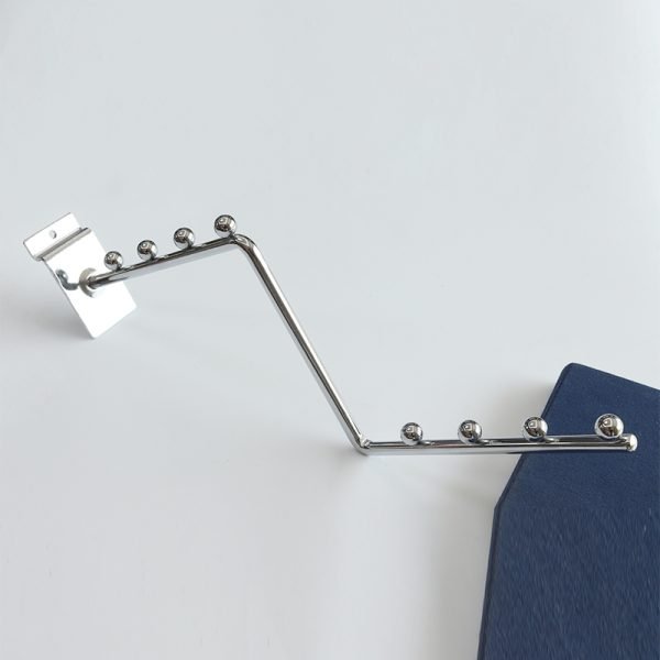 Chrome Z-Shaped Slatwall Display Hook