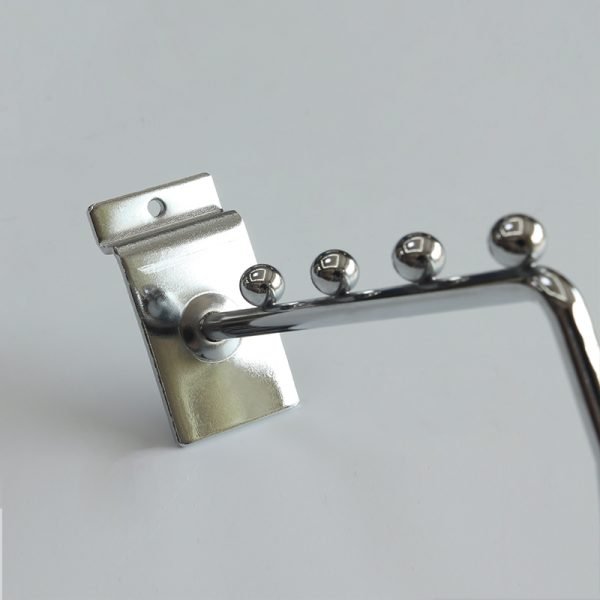 Chrome Z-Shaped Slatwall Display Hook