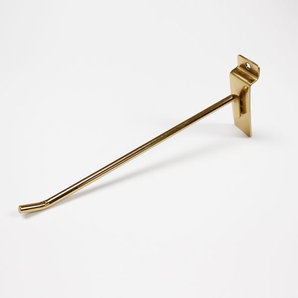 万用板3焊点挂钩 金色 Gold Metal Slatwall Display Hook
