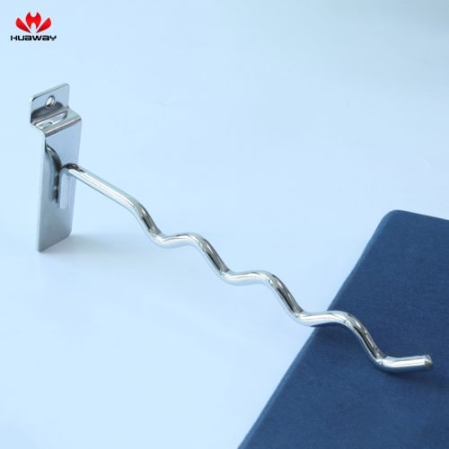 Wave Metal Slatwall Hook